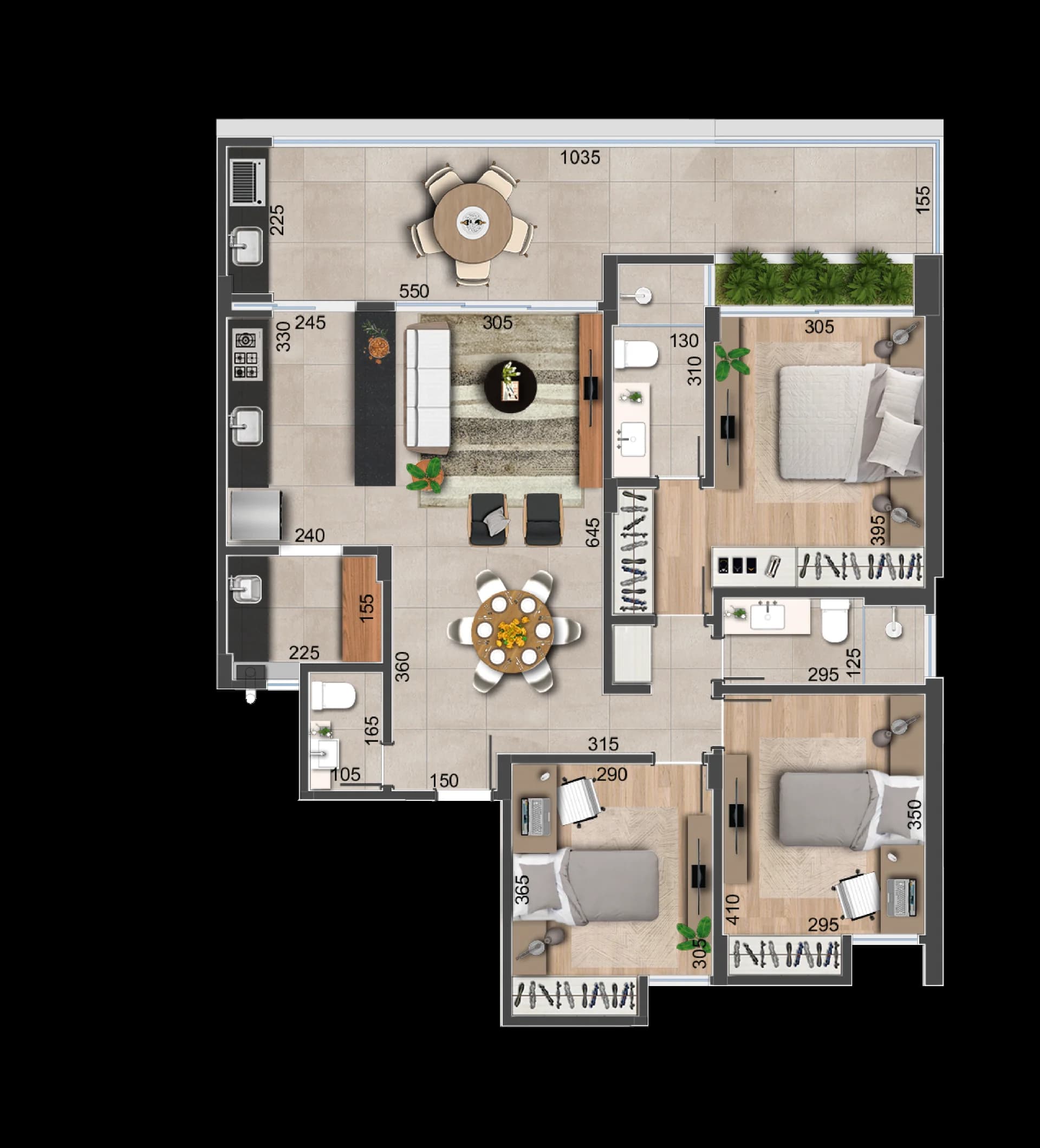 Planta unidade 302 (modal)