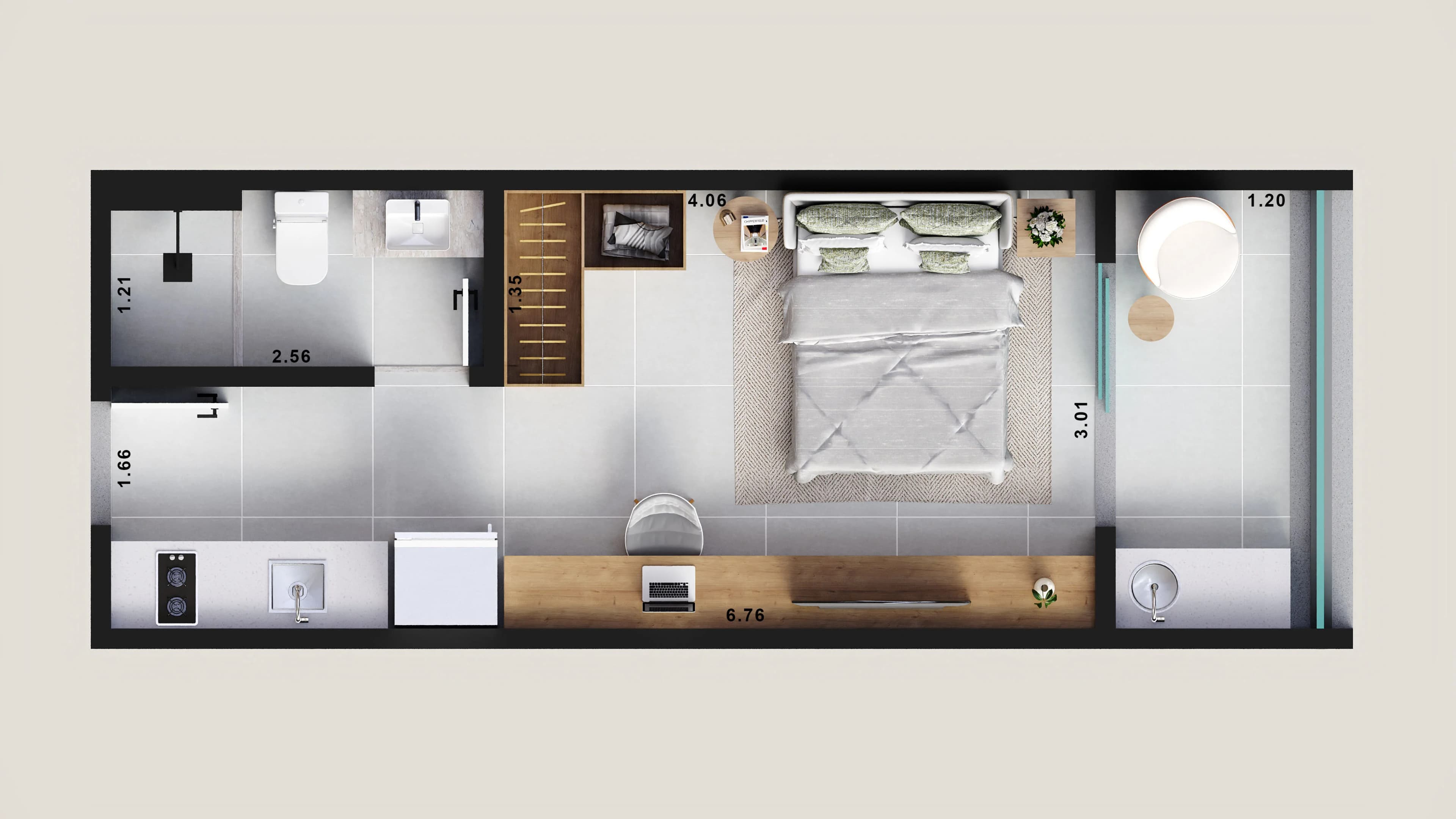 Planta apartamento tipo