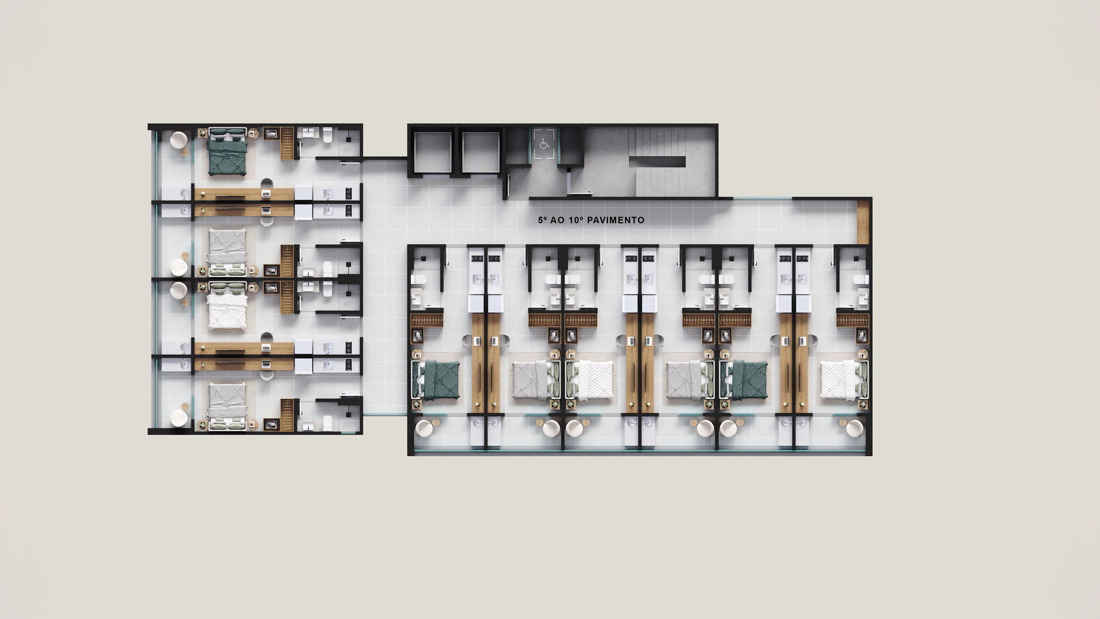 Studio 706 no 7º andar, Lateral - São Mateus