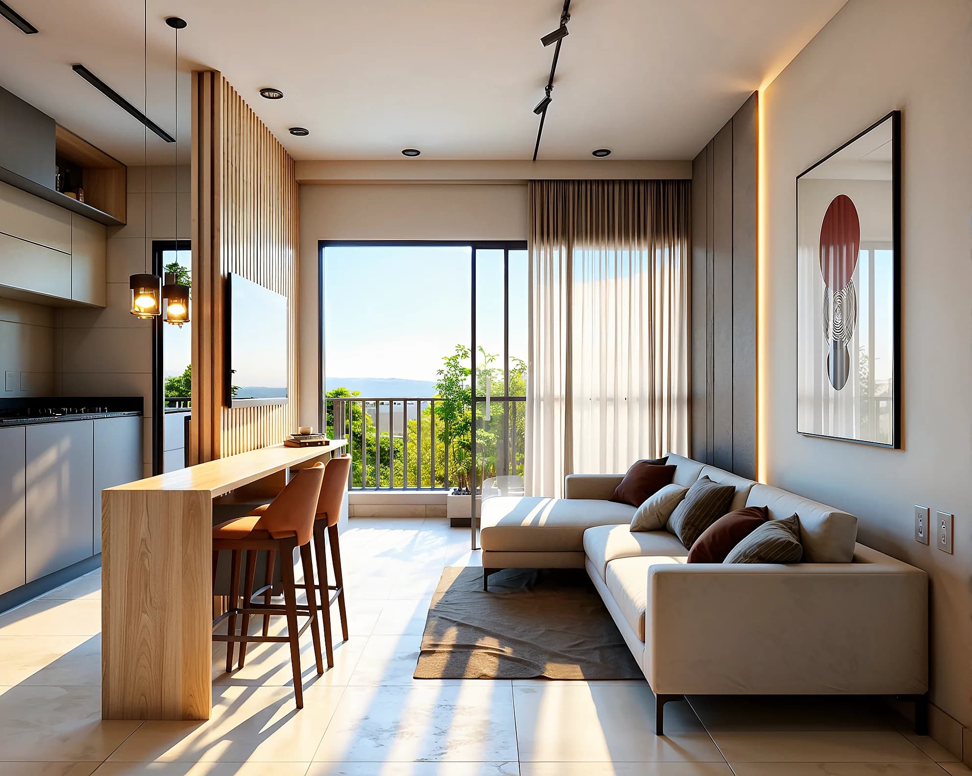 Apto 501 no Terrazza São Pedro - 2 quartos sendo 1 suíte, 61.95 m² no 5º andar (Frente)