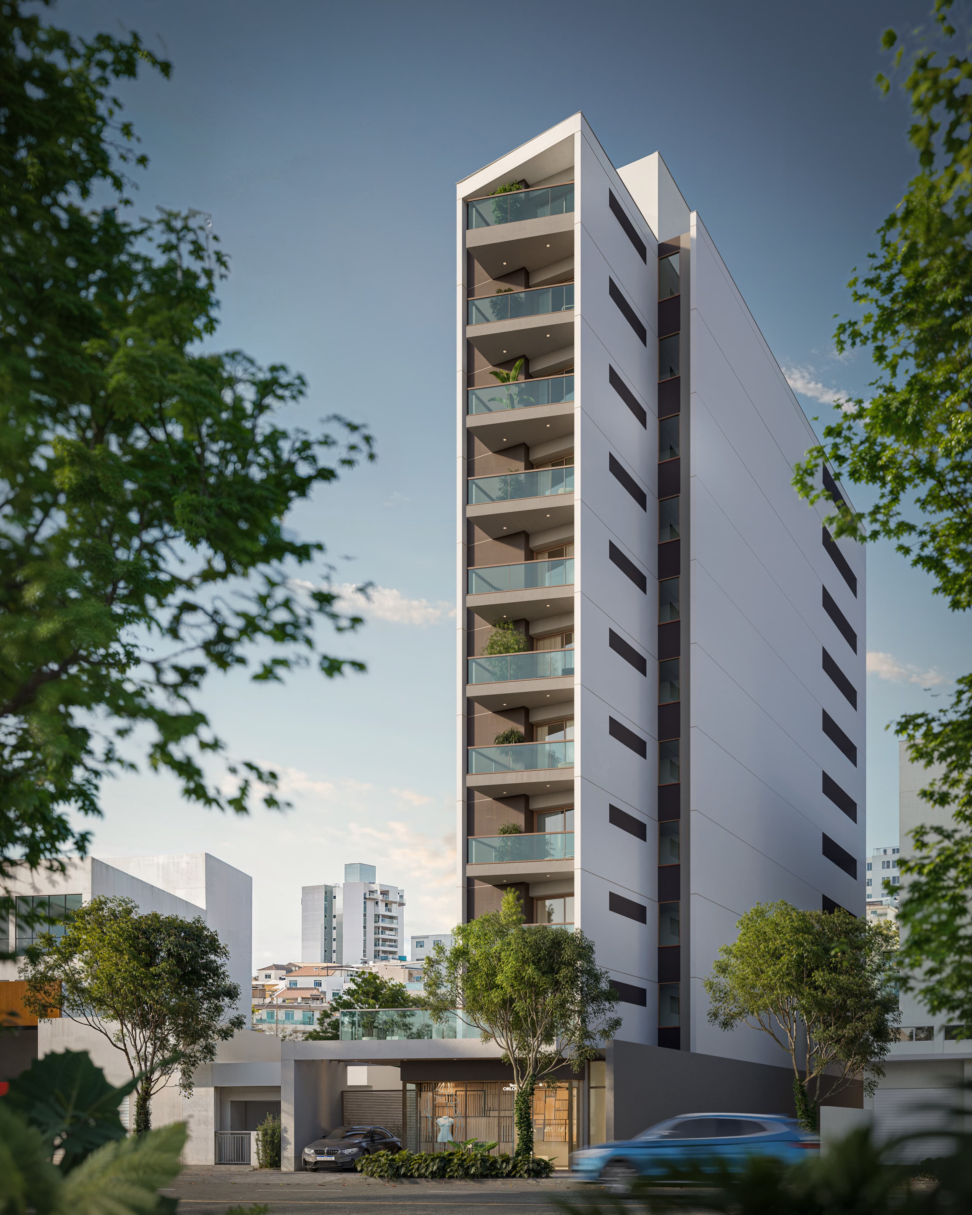 Fachada e áreas externas